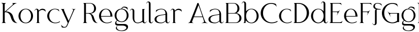 Korcy Regular font