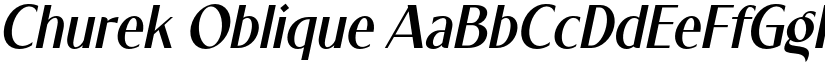 Churek Oblique font