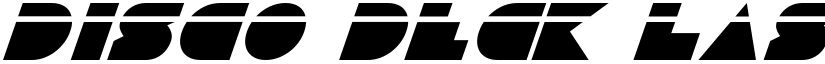 Disco Deck Laser Italic font