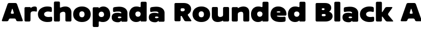 Archopada Rounded Black font