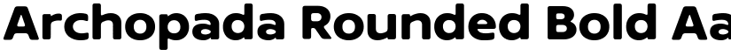 Archopada Rounded Bold font