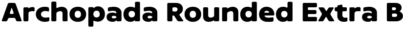 Archopada Rounded Extra Bold font