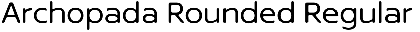 Archopada Rounded Regular font
