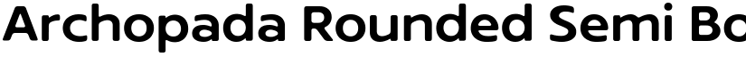 Archopada Rounded Semi Bold font