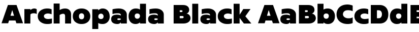 Archopada Black font