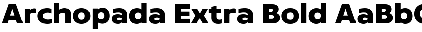 Archopada Extra Bold font