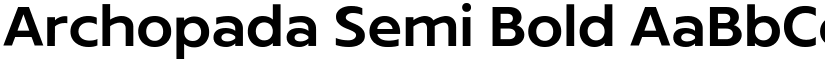 Archopada Semi Bold font