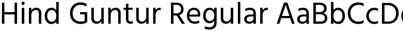 Hind Guntur Regular font