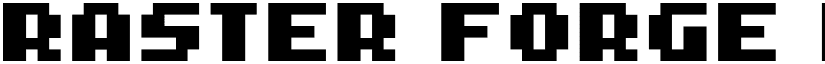 Raster Forge Regular font