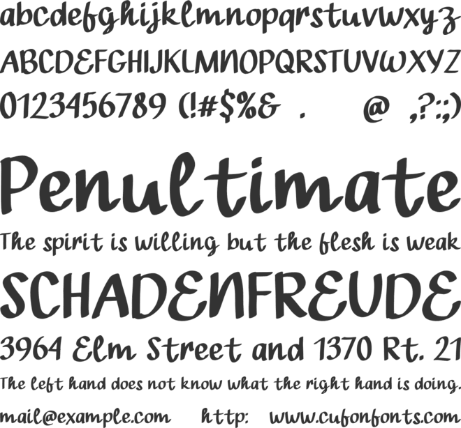 Unpack high font preview