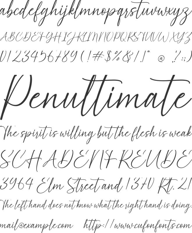 Sabioline font preview