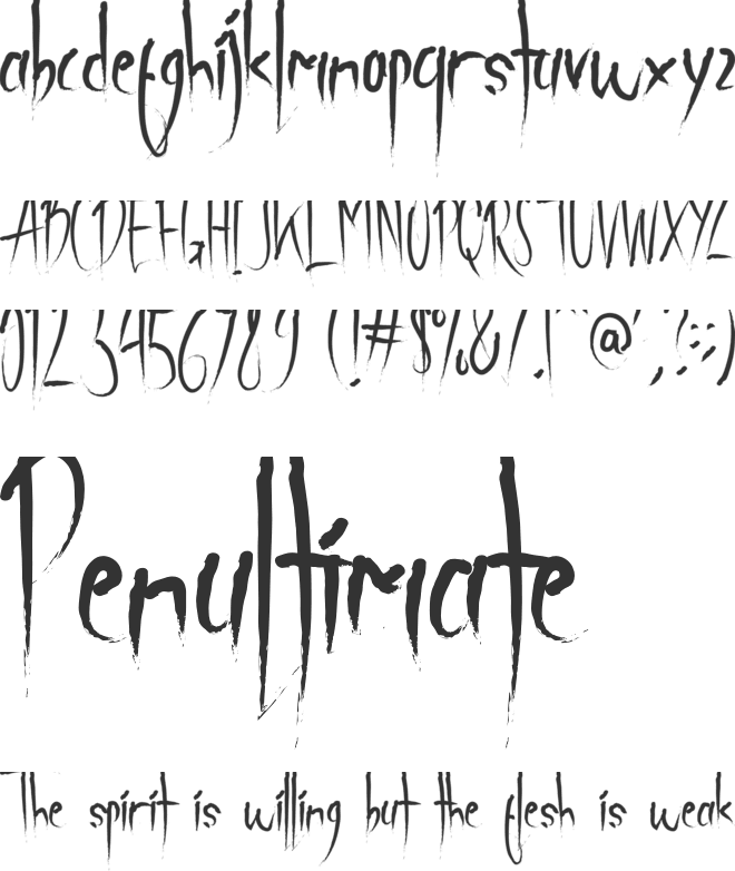 Holovelist font preview