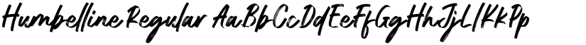 Humbelline Regular font