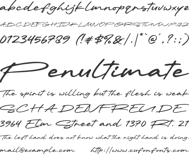 Mayonice font preview