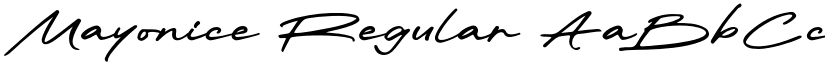 Mayonice Regular font