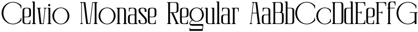 Celvio Monase Regular font