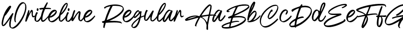 Writeline Regular font