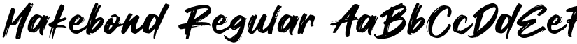 Makebond Regular font