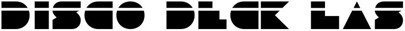 Disco Deck Laser font