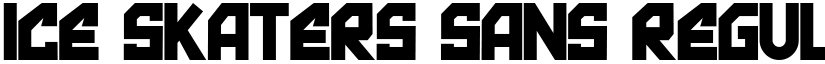 Ice skaters sans Regular font