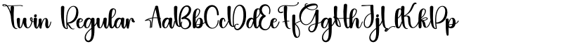 Twin Regular font