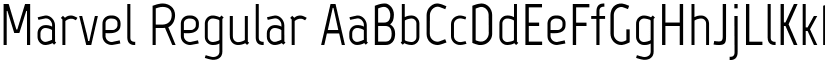 Marvel Regular font