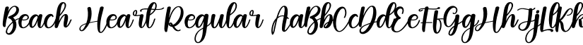 Beach Heart Regular font