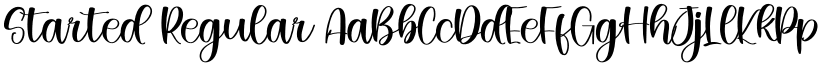 Started Regular font