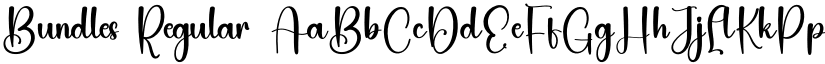 Bundles Regular font