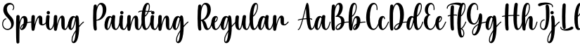 Spring Painting Regular font