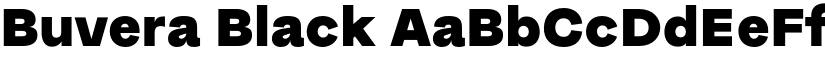 Buvera Black font