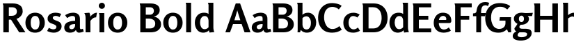 Rosario Bold font