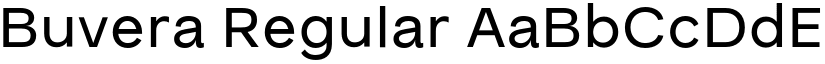 Buvera Regular font