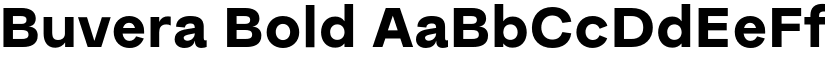 Buvera Bold font