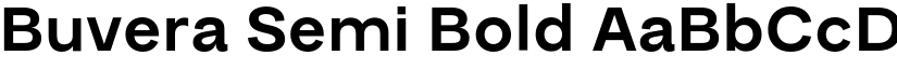 Buvera Semi Bold font