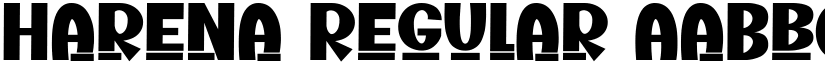 Harena Regular font
