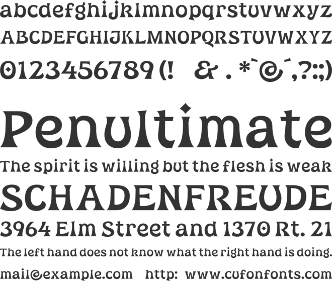 ET Providencia font preview