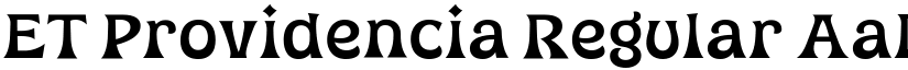 ET Providencia Regular font
