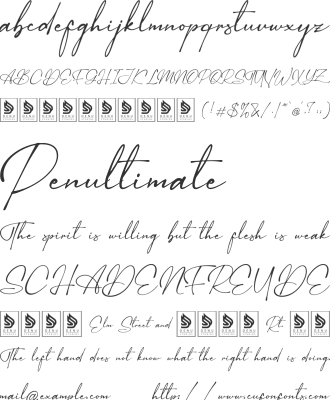 Sagara Amirenja font preview