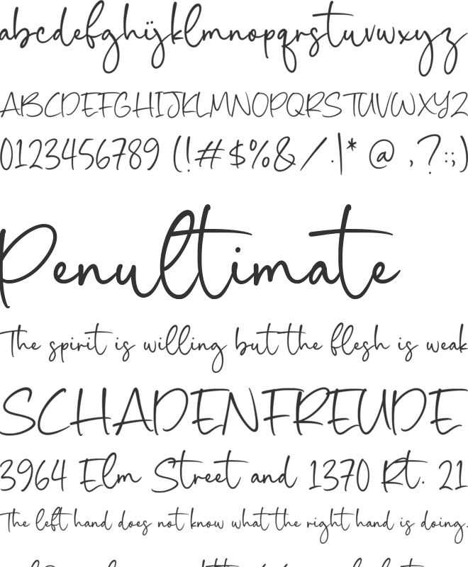 Anthony Gilford font preview