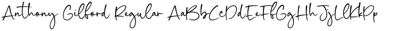 Anthony Gilford Regular font