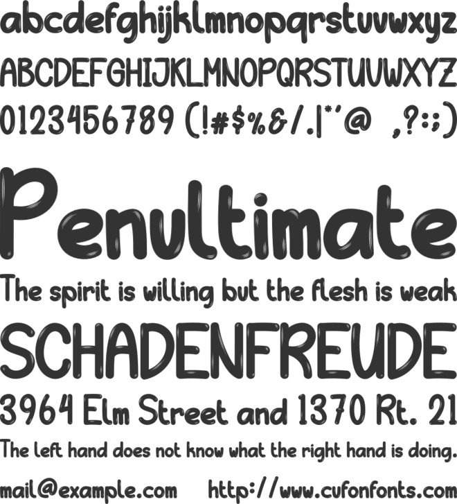 Citynight font preview