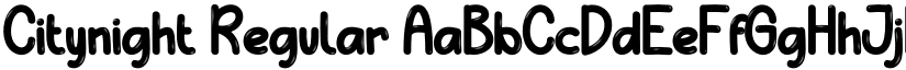 Citynight Regular font