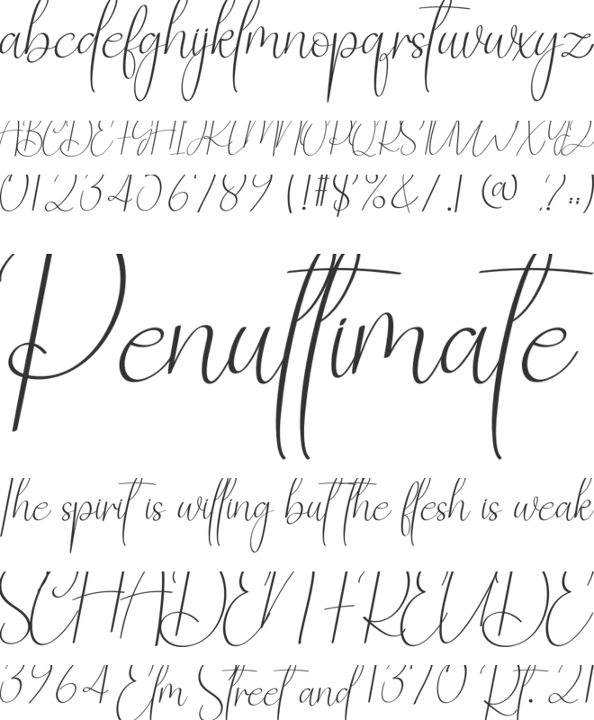 Advantage font preview