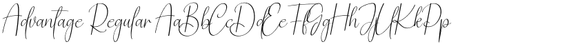 Advantage Regular font