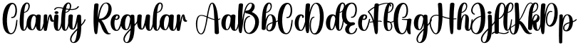 Clarity Regular font