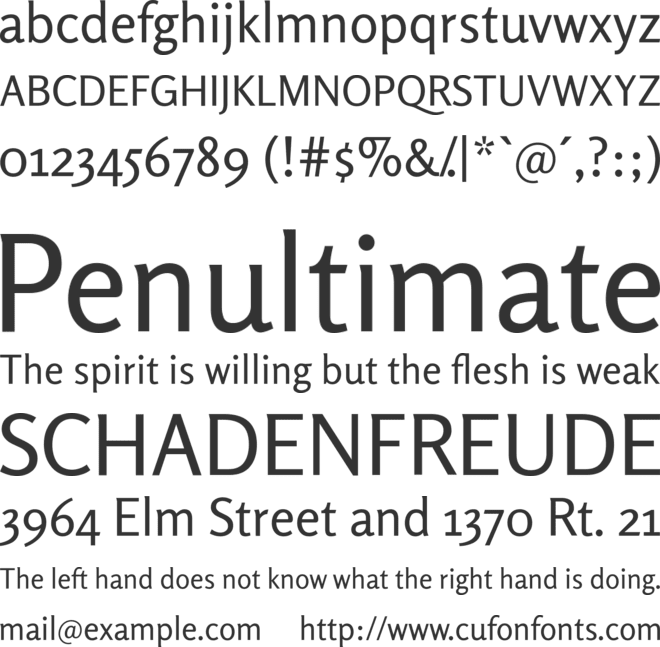 Rosario font preview