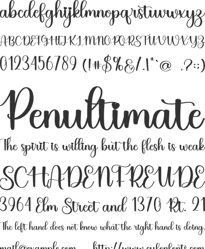 Sweet Barbie font preview