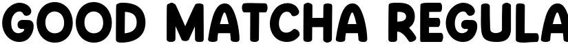 Good Matcha Regular font