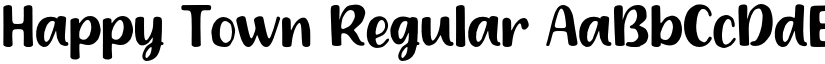 Happy Town Regular font
